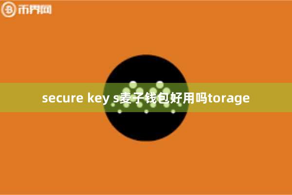 secure key s麦子钱包好用吗torage
