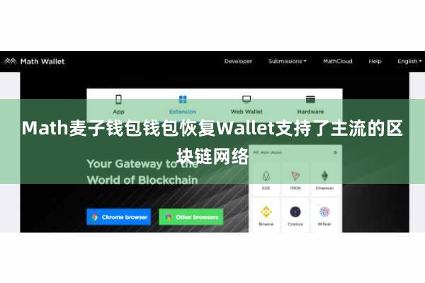 Math麦子钱包钱包恢复Wallet支持了主流的区块链网络